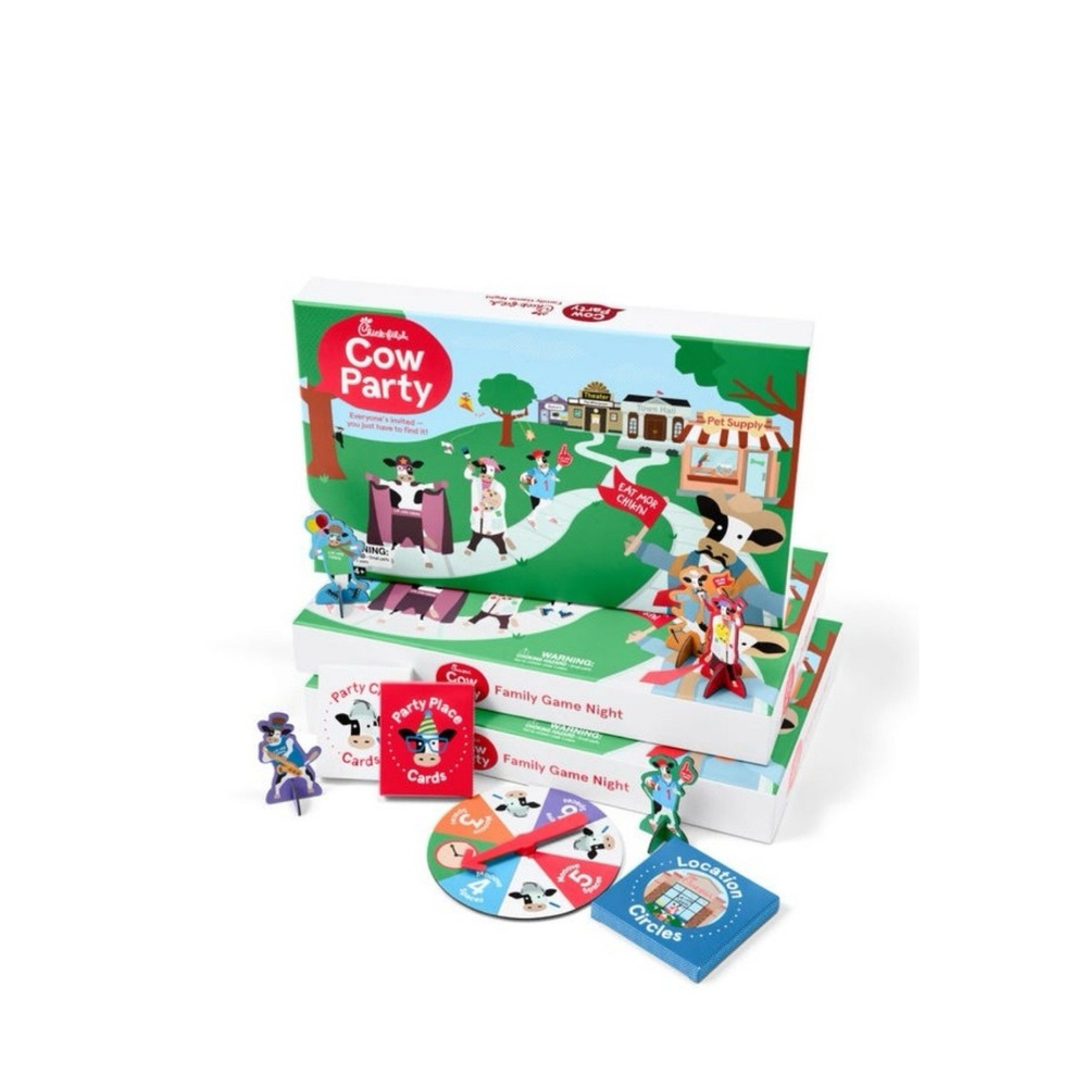 Chick-Fil-A Cow Party Game Family Game Night NEW Factory Sealed Ages 4+‎